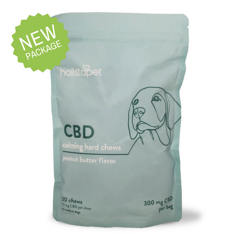 HolistaPet - Pet Calming CBD Dog Treats Chews - Full-Spectrum Hemp Extract - 300mg 30ct