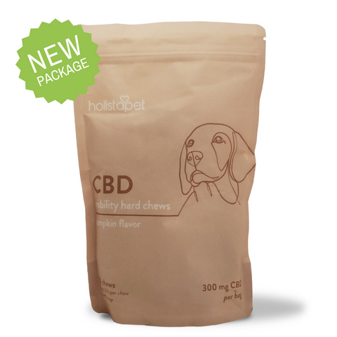 HolistaPet - Pet Mobility CBD Dog Treats Hard Chews - Full-Spectrum Hemp Extract - 300mg 30ct
