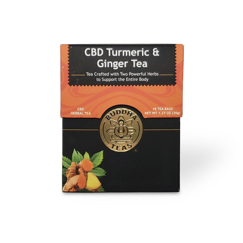 Turmeric & Ginger CBD Tea Isolate Hemp Extract 90mg 18ct Cbd Remedies