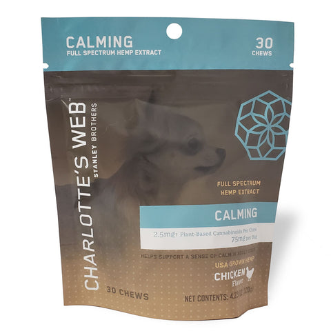 Charlotte's Web - Pet Calming CBD Chews - Full Spectrum Hemp Extract - 75mg 30ct
