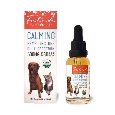 Fetch CBD Pet Oil Tincture - Full Spectrum Hemp Extract - 500mg 1oz
