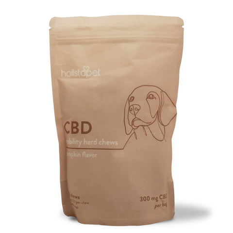 HolistaPet - Pet Mobility CBD Dog Treats Hard Chews - Full-Spectrum Hemp Extract - 300mg 30ct