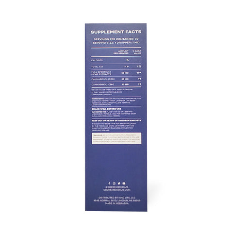 Kind+Life - CBD:CBN 3:1 Indica Tincture - Doctor Formulated Full Spectrum Supplement Tincture - Lavender - Lemon Flavored - 900mg CBD 300mg CBN 1 fl oz