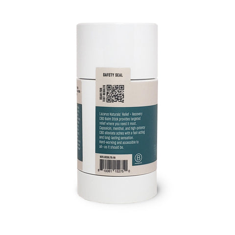 Lazarus Naturals - Relief + Recovery CBD Balm Stick - Full-Spectrum Hemp Extract - 3600mg 2.54 oz