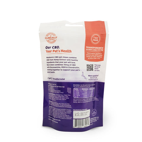 Medterra - Pet Joint Support CBD Soft Chews - Isolate Hemp Extract - 300mg 30ct