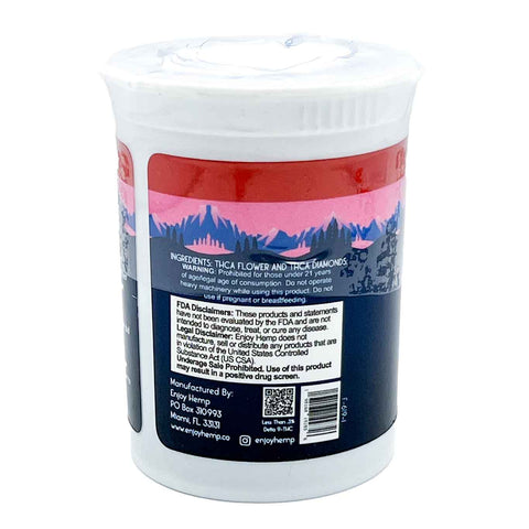 Enjoy - THC-A Flower - Infused with THCA Diamonds - Platinum Green Crack - "Euphoria" - Sativa - 3.5g