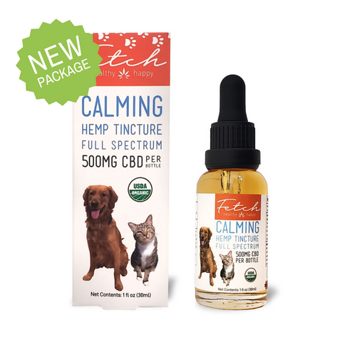 Fetch CBD Pet Oil Tincture - Full Spectrum Hemp Extract - 500mg 1oz