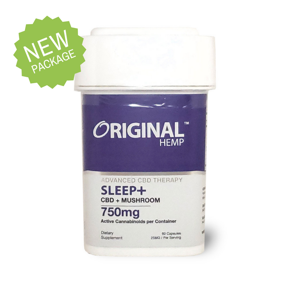Sleep CBD Capsules - Full-Spectrum Hemp Extract - 750mg 60ct