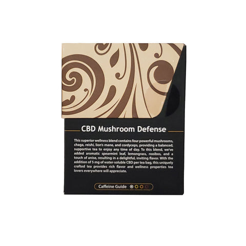 Mushroom Defense CBD Tea - Isolate Hemp Extract - 90mg 18ct