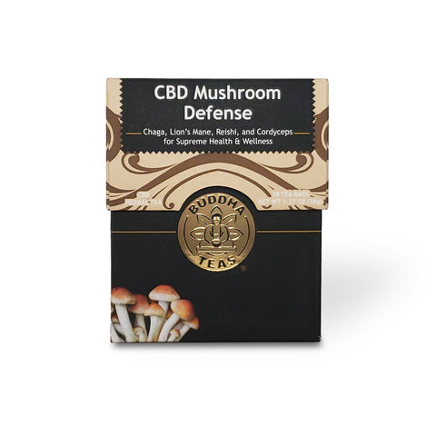 Mushroom Defense CBD Tea - Isolate Hemp Extract - 90mg 18ct