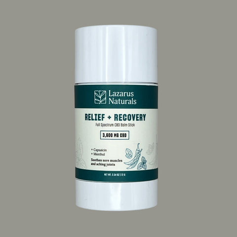 Lazarus Naturals Relief + Recovery 3600mg Full Spectrum CBD Balm Stick
