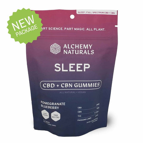 Sleep CBD Gummies - Full Spectrum Hemp Extract - 750mg, 1500mg 30ct