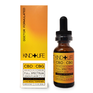 
                
                    Load image into Gallery viewer, Kind+Life - CBD:CBG Relief Tincture - Doctor Formulated Full-Spectrum - 2000mg 1oz
                
            