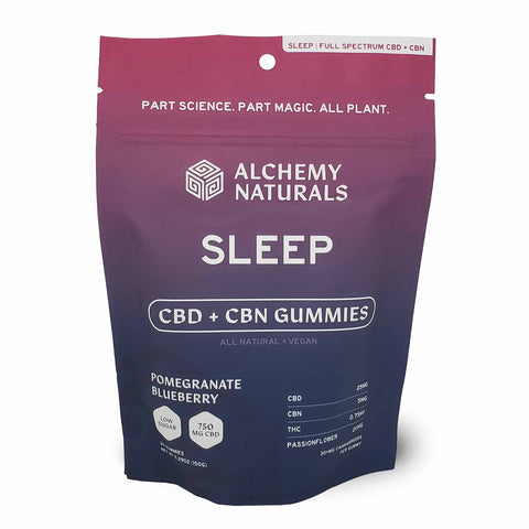 Sleep CBD Gummies - Full Spectrum Hemp Extract - 750mg, 1500mg 30ct