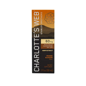Charlottes Web Max Strength Tincture 60mg Orange Blossom Box Front