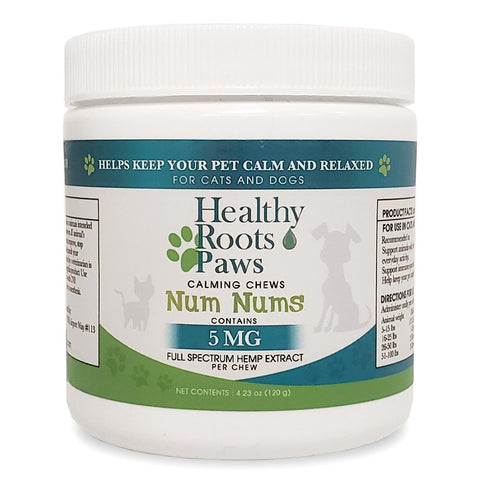 Num Nums Calming Pet Chews - Full-Spectrum Hemp Extract - 300mg 60ct