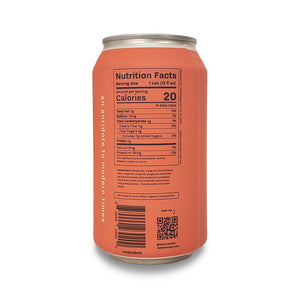 Recess Sparkling CBD Waters Blood Orange 10mg Can Nutrition Facts